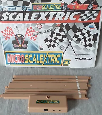 Micro Scalextric Powerbase Beige Track Start / Finish 1:64  9  Tested PreLoved • £5.99