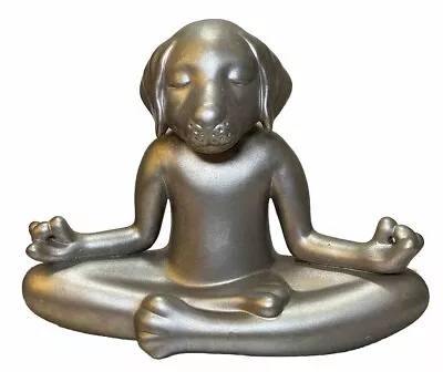 Pier 1 Meditating Zen Yoga Dog Ceramic Statue Figurine Discontinued • $75