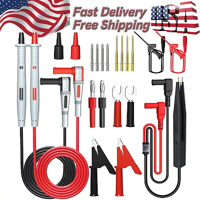 P1503 Series Multimeter Test Lead Kit Replaceable Probe Tweezer Alligator Clip • $99