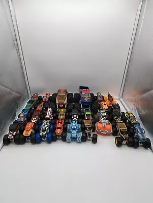 $70 • Buy Huge Lot Of 27x Hot Wheels Monster Jam 1:64 Monster Trucks Diecast 