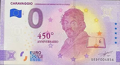 Ticket 0 Euro Caravaggio 450° Italy Anniversary 2021 Number Various • £5.87