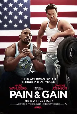 Pain & Gain Movie Poster Print - Mark Wahlberg Dwayne Johnson 11  X 17  Inches • $13.96