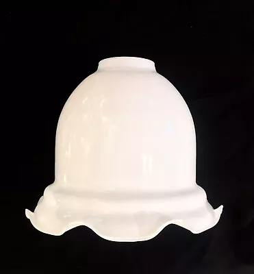 £9.95 • Buy Bell Flared Opal White Clip On Replacement Glass Lamp Shade Ceiling Wall Light
