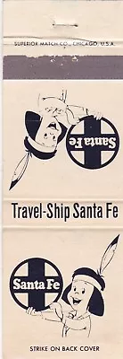 Santa Fe Railroad Matchbook Cover 1970's .. • $1.19