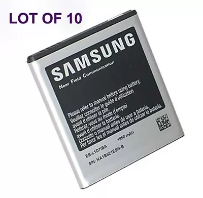 10 Samsung EB-L1D7IBA OEM Battery Lot Galaxy S II Skyrocket Rugby Pro I727 I547  • $19.95