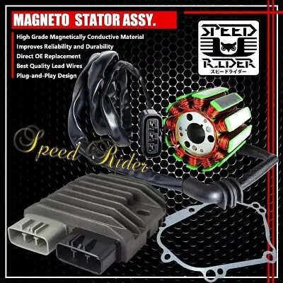 For 04-08 R1/-15 Fz1 Fz8 Magneto Coil Stator+voltage Regulator Rectifier+gasket • $119.95