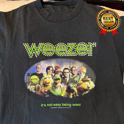 Rare Weezer Muppets Collaboration 2002 Black All Size Unisex T- Shirt DD529 • $8.95