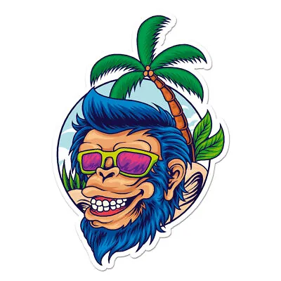 Monkey Palm Tree Vinyl Decal Sticker - Ebn7864 • $5.07