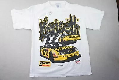 Matt Kenseth Racing Shirt Mens Size Large White Short Sleeve Signed • $19.13