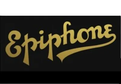 1 Headstock Logo Gold Die-Cut Vinyl Decal Epiphone • $12.18