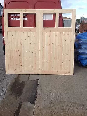 Wooden Garage Doors 7 Ft High X 10 Ft Wide High Lite Range • £625