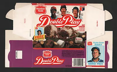 1986 Meadow Gold Double Play Ice Cream Box – George Brett Card  #L234 • $18.99