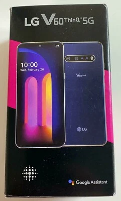 $212.90 • Buy LG V60 ThinQ 5G 128GB LMV600 Classy Blue AT&T GSM World Unlocked Phone Very Good