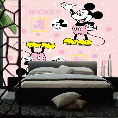 Inverte Mickey Mouse 3D Full Wall Mural Photo Wallpaper Printing Home Kids Decor • $20.92