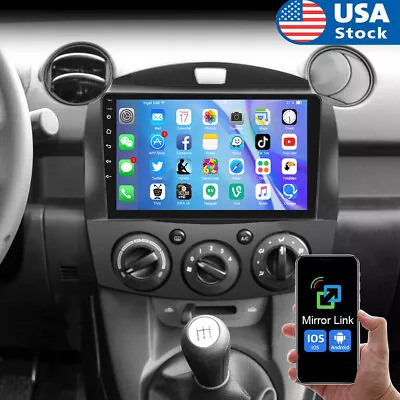 For Mazda 2 2007-2014 Android 12 Apple Carplay Car Stereo Radio GPS Navi Player • $95.98