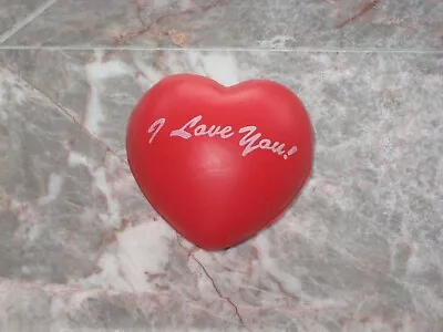 Vintage 1990's I LOVE YOU! Valentine's Heart Squishy Squeeze Toy Stress Relief • $10