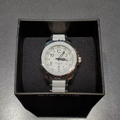 Momentum Sofia 1MDV65WO Stainless White Ceramic Ladies Watch NEW Box Papers • $364.30