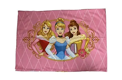 $22 • Buy Disney Princess Set Of 2  Pink Cinderella, Belle And Aurora Print Pillowcase  
