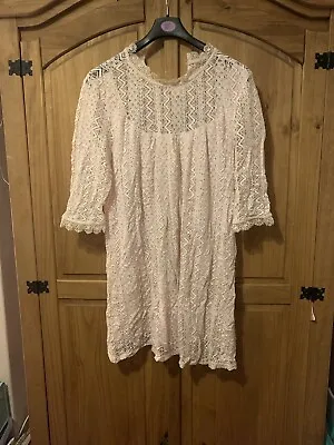 £4.50 • Buy Lace/Patterned TopShop Dress - Size 14