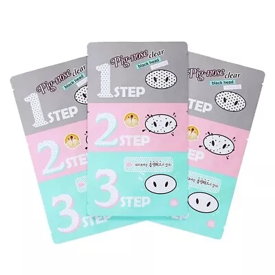 Holika Holika Pig Nose Clear Black Head 3-Step Kit 7g * 3pcs • $7.49