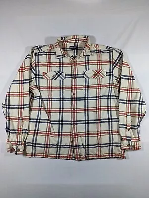 Patragonia Shirt Mens Large Fjord Plaid Flannel Long Sleeve Button Up Outdoors • $41.99