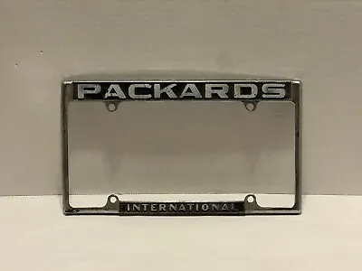 Vintage Packards International Metal License Plate Frame Used • $46