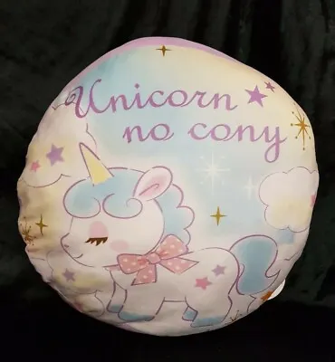 $20 • Buy AMUSE Cony Unicorn Big Round Squishy Cushion. Toreba Prize 