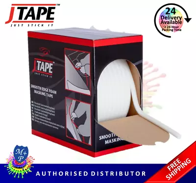 J Tape Smooth Soft Edge Foam Masking Tape 13mm X 50m JTape Car Paint Spraying  • £17.45