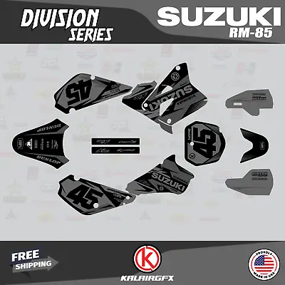 $49.99 • Buy Graphics Decal Kit For Suzuki RM85 (2001-2023) RM 85 Division Series - Smoke