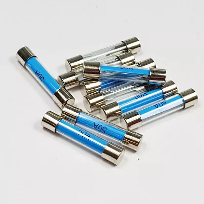 50 Amp Glass Fuse 50A Amps 6x30mm Quick Blow Fuses - A 6 X 30mm • £1.99