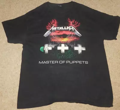 Vintage 1987 Metallica Master Of Puppets Shirt Size L • $44.95