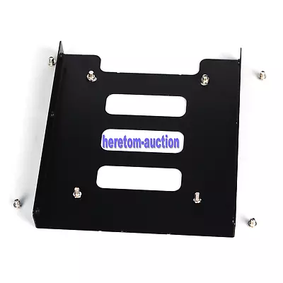 $4.34 • Buy AU Black 2.5  SSD To 3.5  Bay Hard Drive HDD Mounting Dock Tray Bracket Adapter