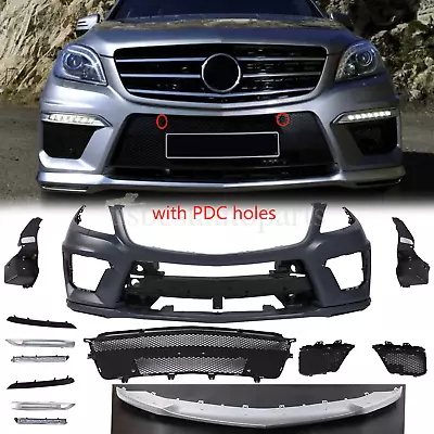 WL63 AMG Style Front Bumper Kit W/DRLs For Mercedes Benz W166 ML350 2012-2014 • $709