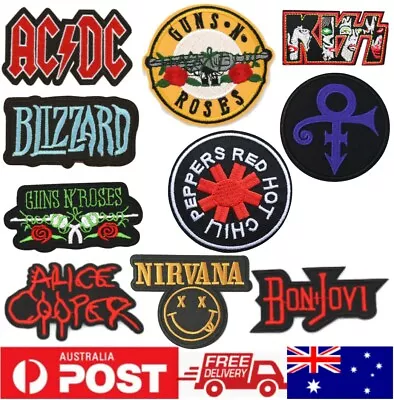 Rock Band Music Bikers Embroidered Patches Embroidery Patch Badge Iron Sew • $5.49