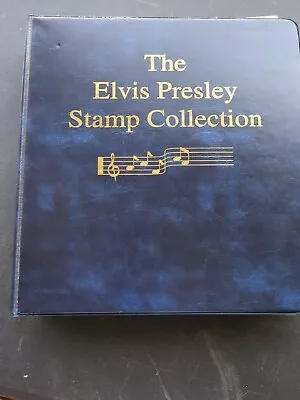 Elvis Presley Stamp Collection Binder With 150+ Sets Loose/Sheet Stamps** • $120