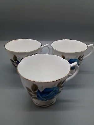 £6 • Buy Coronet Bone China 3 X Floral Tea Cups 