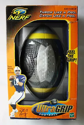 Rare 2001 Nerf Ultra Grip Peyton Manning Football Hasbro New ! • $168.59