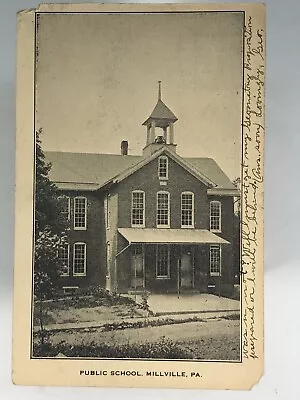 Public School Millville PA. Postcard 1911 • $5.75