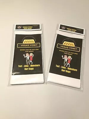 Barf Bags - Vomit Bags For Car Uber Taxi Limo.  Vegas Vomit Barf Bags (3pk) • $9