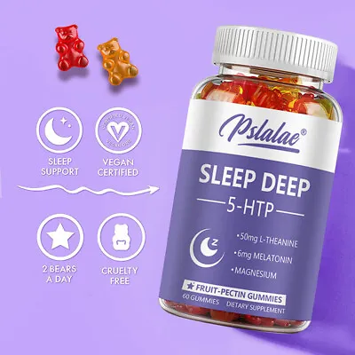 Sleep Deep 5-HTP Gummies - Sleep Aid Supports Calmness & Relaxation - Melatonin • $16.26