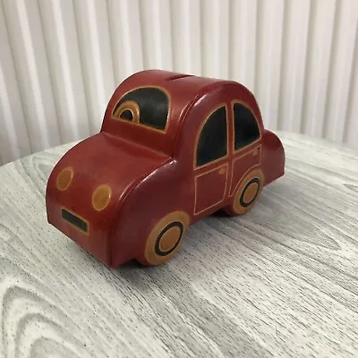 Nice Leather Money Box In The Form Of A Classic Car  • £14