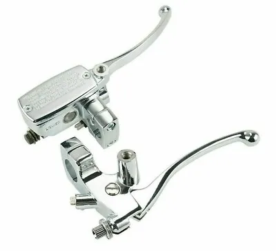 1  Motorcycle Chrome Clutch & Hydraulic Brake Master Cylinder Levers For Harley • $36.89