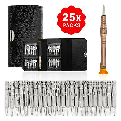 25 In 1 Screwdriver Set Torx Tools For MacBook IPhone Samsung PC Tablet Laptop • £4.32