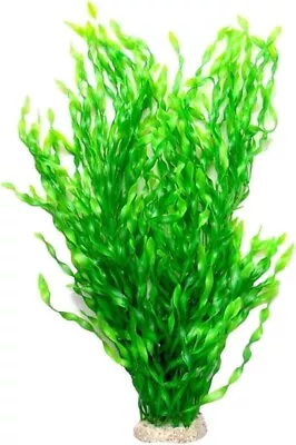 $12.31 • Buy Large Green Realistic Artificial Aquarium Plants Fish Tank Plastic Plants 22 In