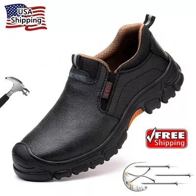 Mens Steel Toe Sneakers Indestructible Safety Shoes Non-Slip Work Boots US Size9 • $42.77