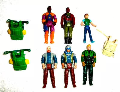 Vtg 1985-1987 Kenner M.A.S.K. Mask 3  Action Figures Lot 6 Figures 3 Backpacks • $27.99