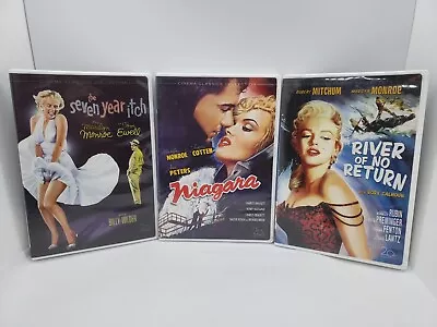 Marilyn Monroe Triple Feature DVD Lot: 3 Classics Together! Good Condition! • $20.13