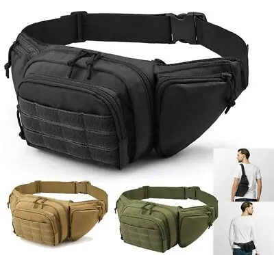 Tactical Pistol Waist Bag Holster Belt Fanny Gun Mag Pouch Airsoft Strap Sling • $17.98