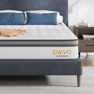 12  Twin Full Queen King Size Hybrid Mattress Innerspring  And Gel Memory Foam • $228.99