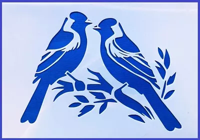 A5 Flexible Stencil *BIRDS IN A TREE* Set 1 Craft Painting Cake Making Branches • $5.75
